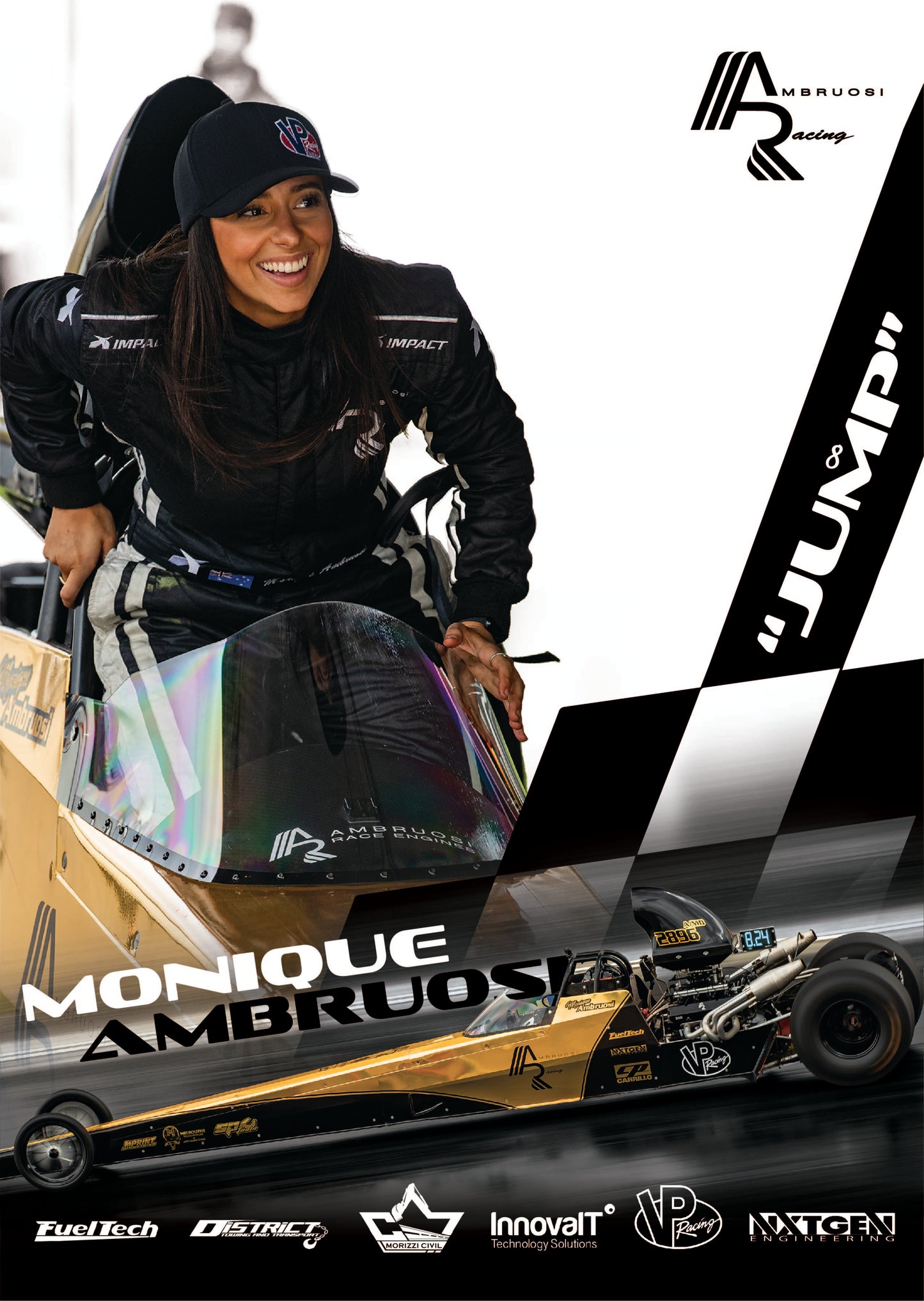 Monique Ambruosi Autographed Hero Card